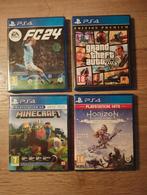 Jeux pour PS4 (FC24, GTA 5, Minecraft et Horizon Zero Dawn), Games en Spelcomputers, Games | Sony PlayStation 4, Ophalen, Gebruikt