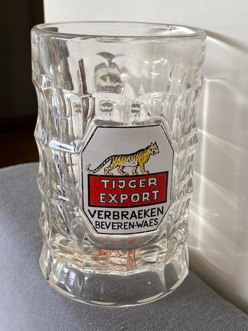 Oude bierpot brouwerij VERBRAEKEN - BEVEREN WAES, Verzamelen, Biermerken, Zo goed als nieuw, Glas of Glazen, Ophalen of Verzenden
