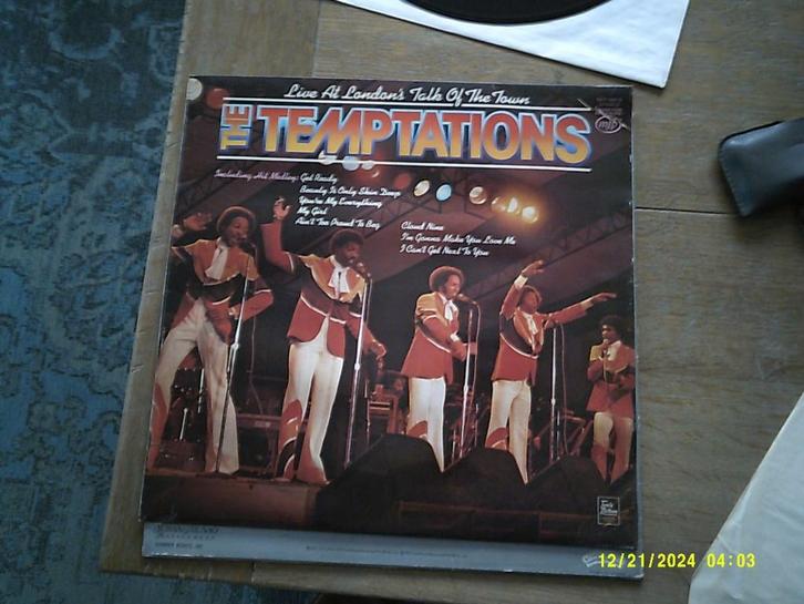 The Temptations ‎– Live At London's Talk Of The Town  LP., Cd's en Dvd's, Vinyl | R&B en Soul, Zo goed als nieuw, Soul of Nu Soul