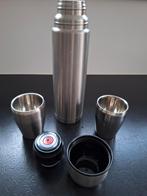 Isoleerkan thermos + 2 dubbel wandige rvs bekers, Huis en Inrichting, Ophalen of Verzenden, Zo goed als nieuw