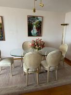 Prachtige Eettafel met stoelen, Huis en Inrichting, Woonaccessoires | Spiegels, Ophalen, Gebruikt, 200 cm of meer, 125 cm of meer