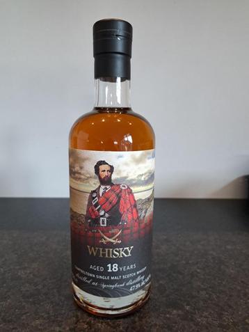 Springbank ' The Clans Label' 18y old beschikbaar voor biedingen