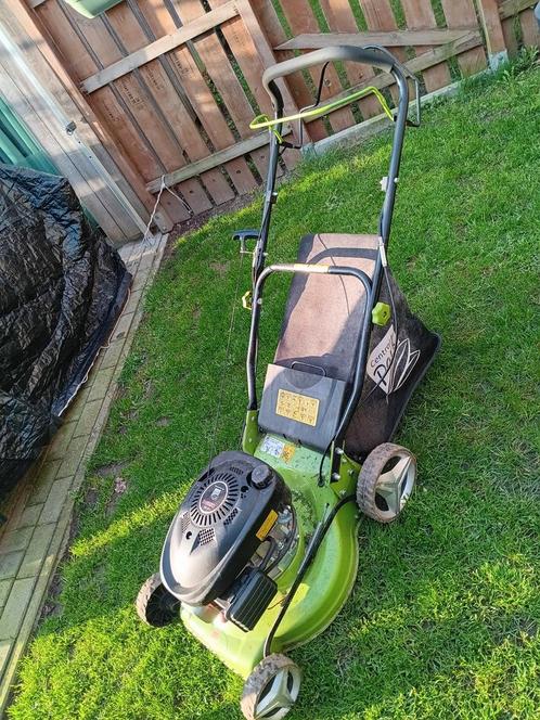 Tuinhuis vol materiaal en gereedschap te koop ,, Jardin & Terrasse, Tondeuses à gazon, Comme neuf, Enlèvement