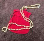 Elegante vintage parelketting met echte fijne parels, Ophalen of Verzenden