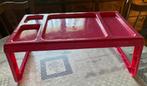 2 Inklapbare plastieken tafeltjes 54/31/24 cm, Huis en Inrichting, Tafels | Bijzettafels, Minder dan 45 cm, Gebruikt, Ophalen of Verzenden