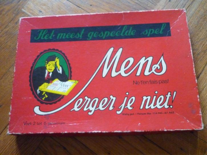 Vintage spel 'Mens erger je niet' & 'Halma', Hobby en Vrije tijd, Gezelschapsspellen | Bordspellen, Gebruikt, Ophalen of Verzenden