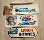 Autocollants Laffite de l'équipe Ligier Gitanes de Formule 1, Collections, Enlèvement ou Envoi, Comme neuf, Voiture ou Moto