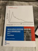 Basiscursus statistiek in de criminologie deel 1 theorieboek, Boeken, Ophalen, Zo goed als nieuw