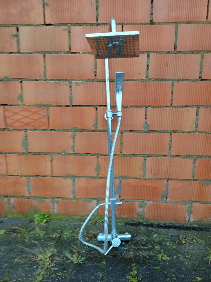 complete set regendouche, Doe-het-zelf en Bouw, Sanitair, Gebruikt, Douche, Chroom, Ophalen