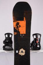 150 cm snowboard BURTON RADIUS, black/orange, woodcore, FLAT, Sport en Fitness, Snowboarden, Verzenden, Gebruikt, Board