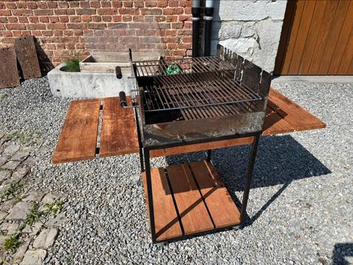 Barbecue artisanal double grille, Tuin en Terras, Houtskoolbarbecues, Gebruikt, Ophalen