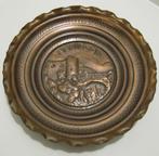 assiette décorative en cuivre "Bouillon" - 1950s (vintage), Antiquités & Art, Antiquités | Bronze & Cuivre, Enlèvement, Cuivre