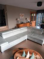 Lederen hoeksalon, Huis en Inrichting, Ophalen, 250 tot 300 cm, Gebruikt, 100 tot 125 cm