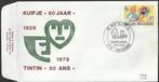 fdc België Jeugdfilatelie KUIFJE EN BOBBY 1979, Postzegels en Munten, Ophalen of Verzenden, 1e dag stempel, Overig