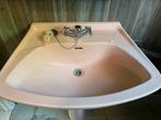 Vintage lavabo roos, Huis en Inrichting, Badkamer | Badkamermeubels, Ophalen, Gebruikt, Wasbak of Wastafel