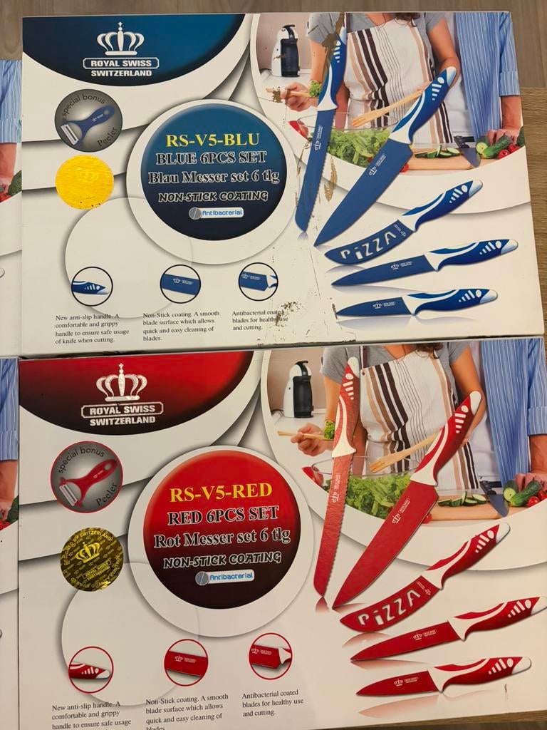 ROYAL SWISS Couteaux de cuisine, Maison & Meubles, Cuisine | Couverts, Neuf, Résiste au lave-vaisselle, Enlèvement ou Envoi, Ensemble de couverts