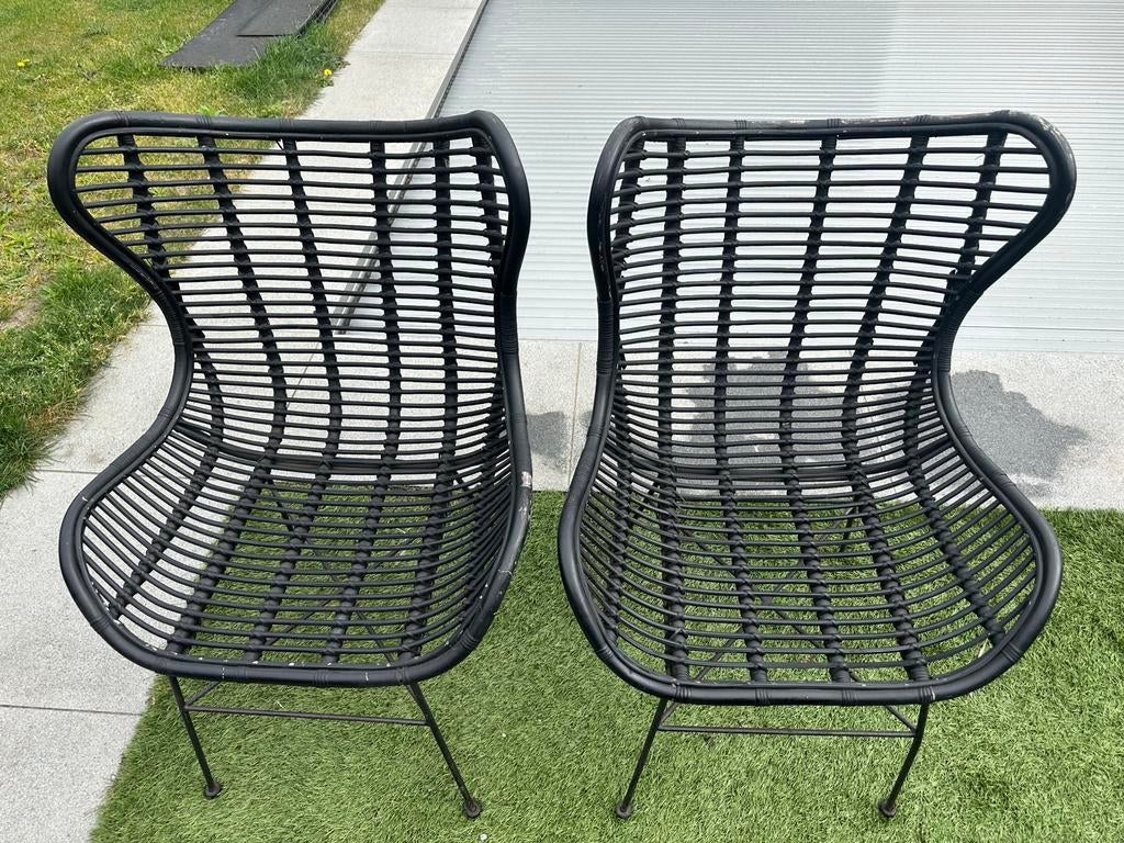 2 lounge stoelen, Tuin en Terras, Ophalen, Gebruikt