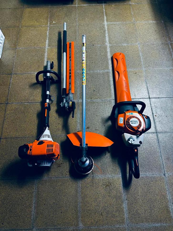 Sthil combi set, Jardin & Terrasse, Taille-haies, Comme neuf, Essence, Enlèvement