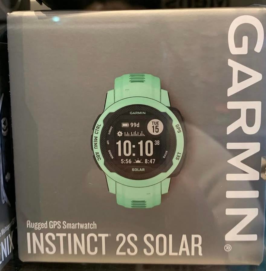 Montre Garmin Instinct 2S Solar, Enlèvement, État, Comme neuf, Vert