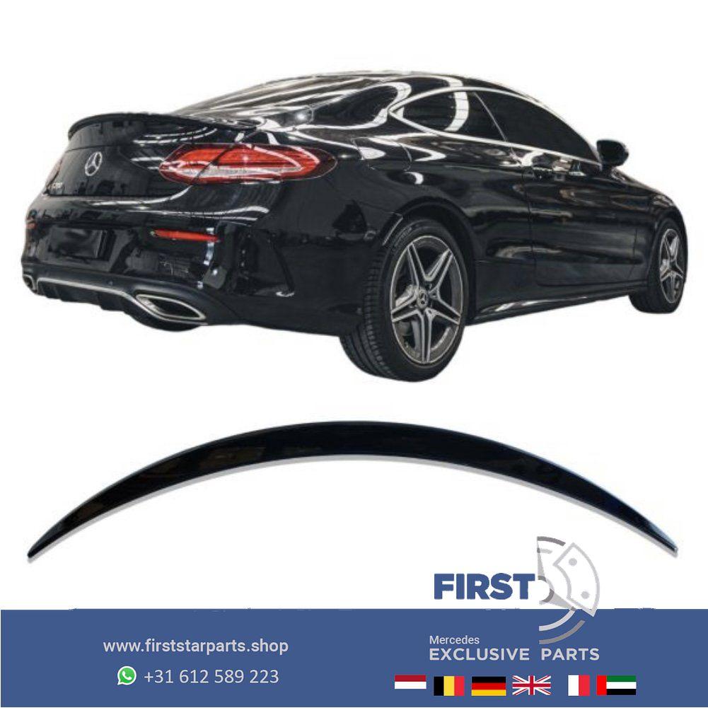 W205 C205 Mercedes C KLASSE C43 C63 AMG Coupé SPOILER ZWART, Arrière, Haillon arrière, Utilisé, -