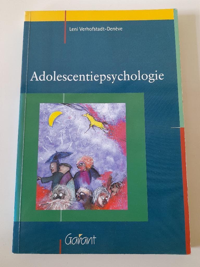 Adolescentie Psychologie - Leni Verhofstadt - Deneve, Boeken, Psychologie, Gelezen, Ontwikkelingspsychologie, Ophalen of Verzenden