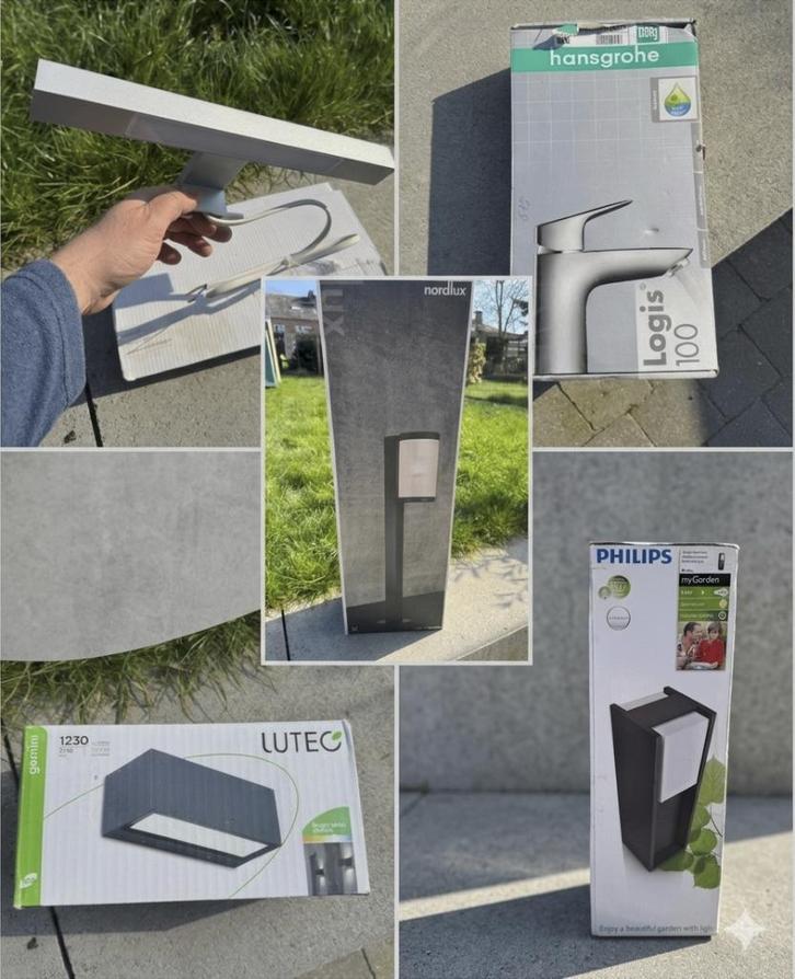 Lot complet éclairage extérieur – matériel NEUF, Tuin en Terras, Buitenverlichting, Nieuw, Led, Ophalen