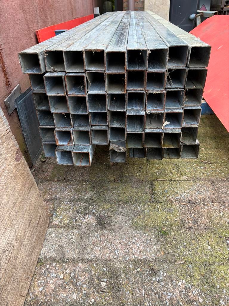 Gegalvaniseerde kokers, Doe-het-zelf en Bouw, Metalen, Gebruikt, IJzer, Ophalen