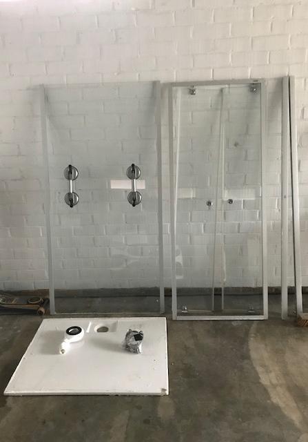 Douche, Bricolage & Construction, Sanitaire, Utilisé, Douche, Verre, Enlèvement