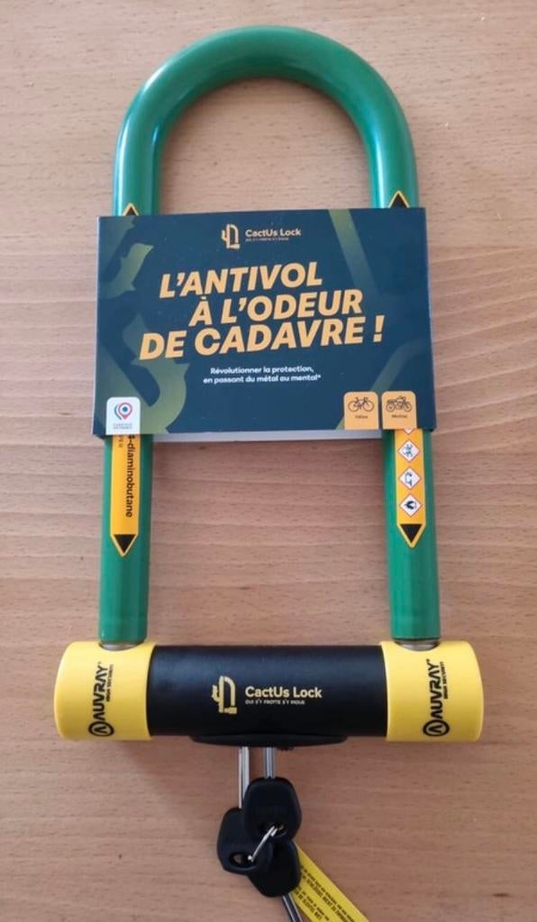 Antivol vélo / moto haute sécurité – état quasi neuf, Enlèvement, Comme neuf