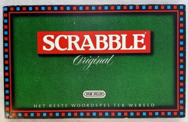Spear Scrabble Original Bordspel Klassiek compleet spel 1988, Een of twee spelers, Verzenden, Zo goed als nieuw, Overig