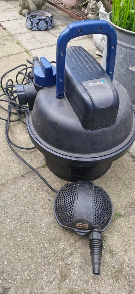 Vijverpomp en vijverfilter, Ophalen, Vijverfilter