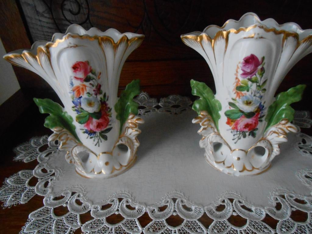 2 Antieke vazen Vieux Bruscelles, Ophalen of Verzenden