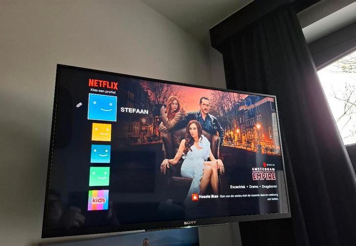 TV 32 inch met draaibeugel muur, Audio, Tv en Foto, Televisies, Gebruikt, LED, 80 tot 100 cm, Full HD (1080p), Sony, Smart TV