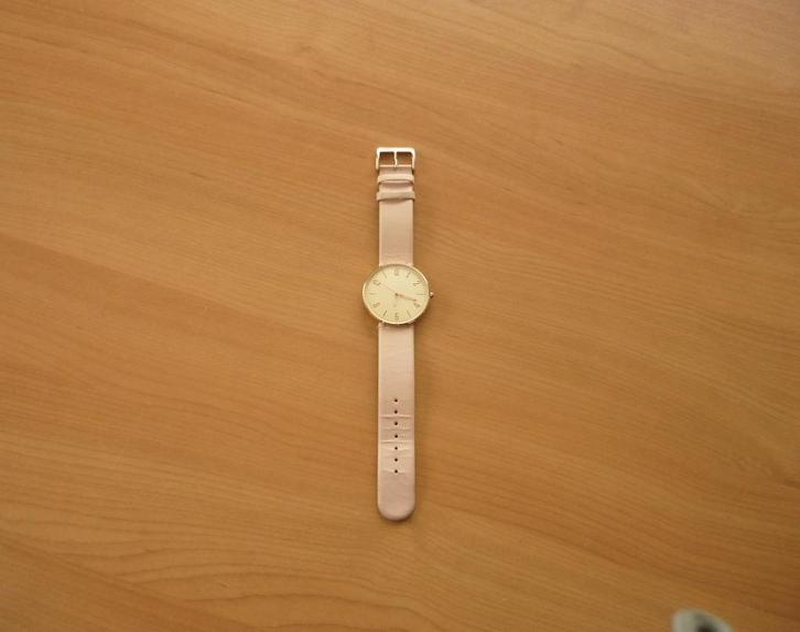 Rozegoudkleurig horloge met roze horlogeband, Bijoux, Sacs & Beauté, Bracelets, Rose, Enlèvement ou Envoi