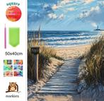 Diamond painting strand 50x40cm (vierkant), Verzenden, Nieuw, Overige typen