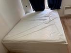 Lit avec tiroirs et matelas 160x200, Comme neuf, Enlèvement, 200 cm, Blanc