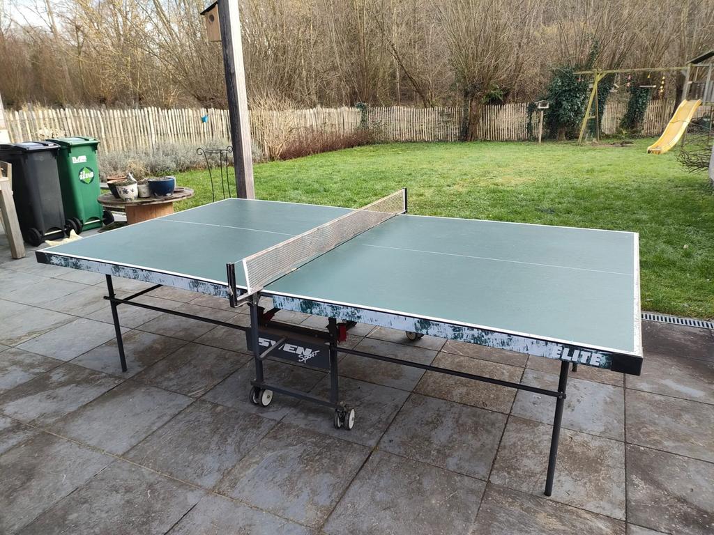Pingpong tafel, Sport en Fitness, Tafeltennis, Ophalen, Gebruikt, Verrijdbaar