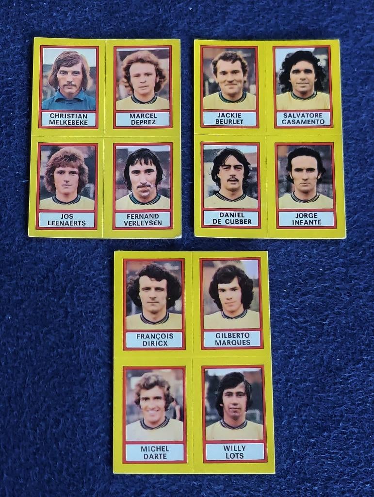 Panini stickers voetbal ' FB 1975 - team Royal Union ', Enlèvement ou Envoi, Neuf, Plusieurs autocollants