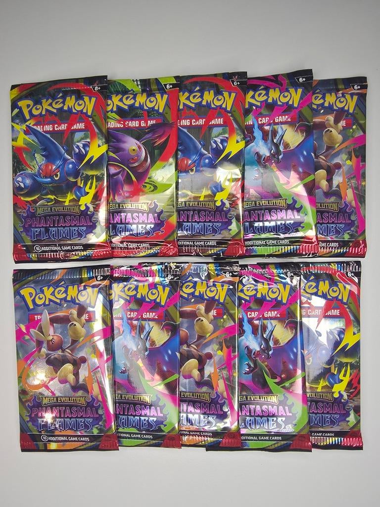 pokemon 10 phantasmal flames booster packs, Hobby en Vrije tijd, Verzamelkaartspellen | Pokémon, Booster, Ophalen of Verzenden