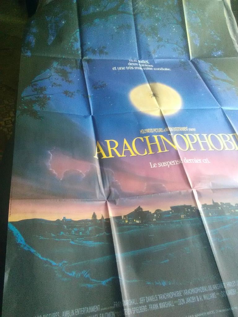 Ancienne affiche du film 'arachnophopie, Enlèvement ou Envoi, Rectangulaire vertical, Comme neuf, Cinéma et TV
