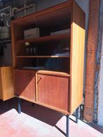 Meuble vitrine vintage teck MDK, Enlèvement ou Envoi, Teck