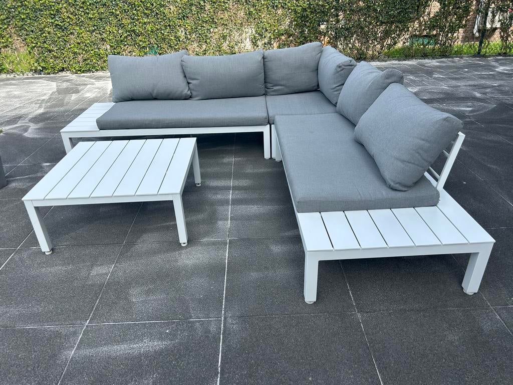 Salon Vinci, Jardin & Terrasse, 5 places, Aluminium, Enlèvement, Utilisé