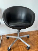 Zwarte, ronde bureaustoel - op te halen Antwerpen, Huis en Inrichting, Ophalen, Gebruikt, Zwart, Bureaustoel
