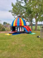 Disco slide springkasteel te huur met muziekbox & partylight, Ophalen of Verzenden