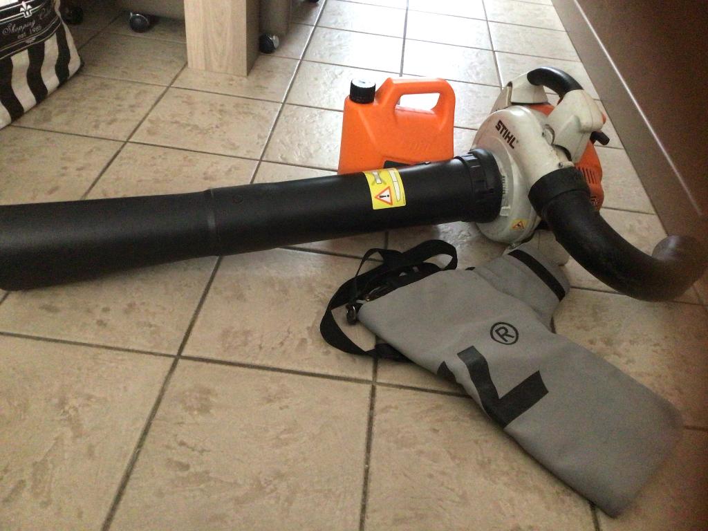 Bladzuiger van Stihl, Ophalen, Gebruikt, Met opvangzak, Ruggedragen