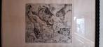 Ets Baudot vissen, Antiek en Kunst, Kunst | Etsen en Gravures, Ophalen