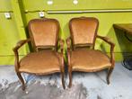 Vintage Louis XV stijl fauteuils – set van 2, Ophalen