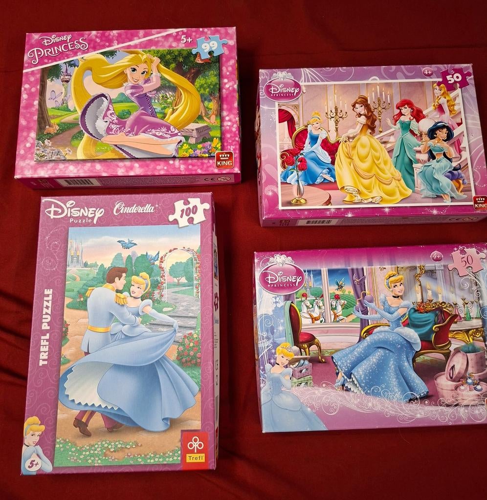 puzzels : disney prinsessen ( 5 puzzels ), Ophalen of Verzenden