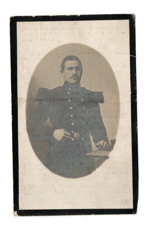 doodsprentje soldaat genie Kallo + New-York 1918, Ophalen of Verzenden, Rouwkaart