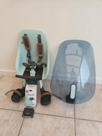 Fietsstoel baby (Urban Iki) + windscherm + stuurtje, Ophalen, Voetsteuntjes, Voorzitje, Zo goed als nieuw